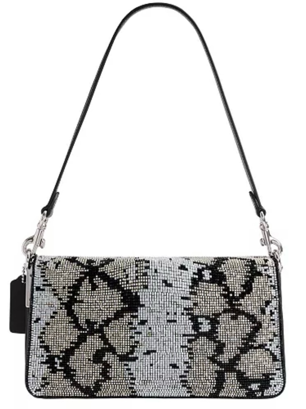 Coach Tabby Medium Beaded Snake Shoulder Bag 26 - Picture 3 of 5